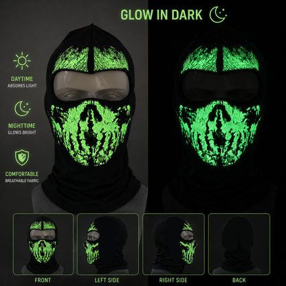 Ghost mask Glow – Motorcycle Face Mask All Season