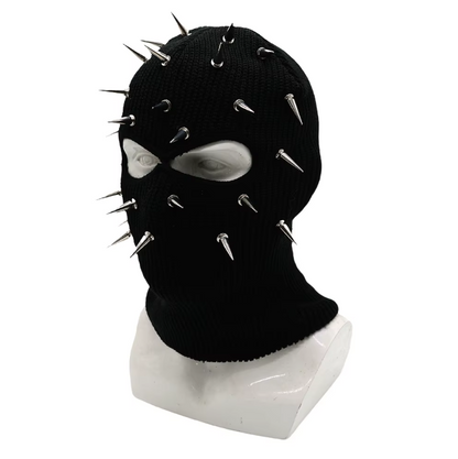 Full Face Mask Gothic Punk Beanie Studded Skull Caps Balaclava Mask