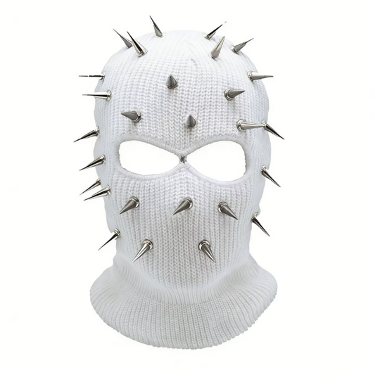 Full Face Mask Gothic Punk Beanie Studded Skull Caps Balaclava Mask